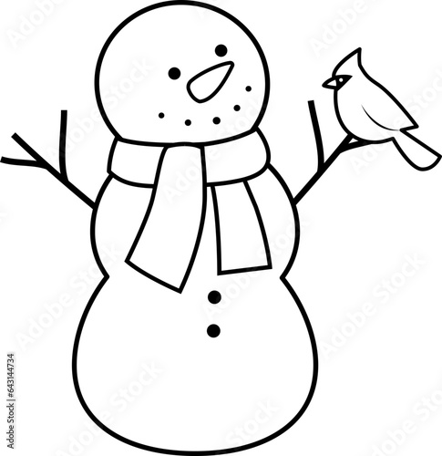 snowman outline photo