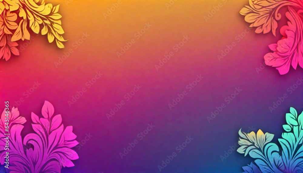 Naklejka premium Tło do prezentacji multimedialnej zawierające motywy roślinne. 