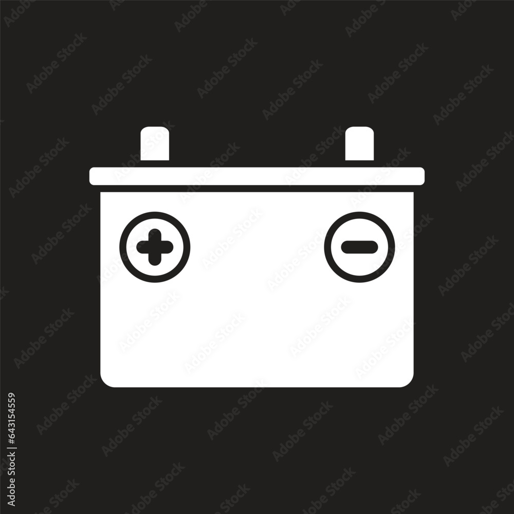 accu battery icon simple design art eps 10