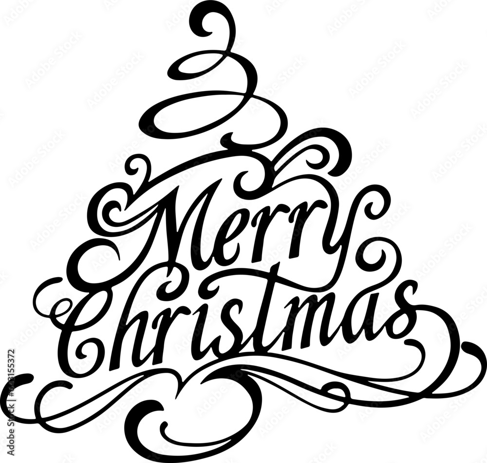 Christmas Tree SVG, Merry Christmas Tree SVG, Word Tree SVG, Christmas svg, merry Christmas svg, holidays svg, wish you a merry christmas