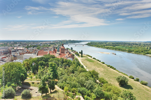 Panorama of Grudziądz from the side of the Vistula River from the castle tower Klimek photo