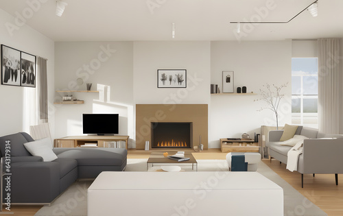 Luxury house interior. ELegant living room © robiul