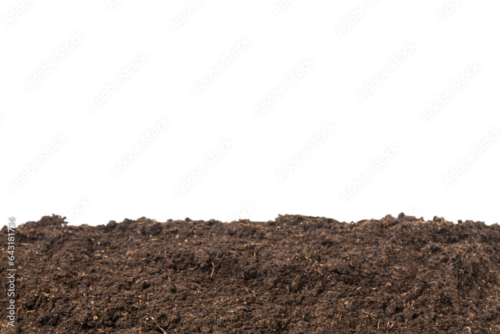 Soil for plant isolated on white background. Soil for plant isolated on white background.