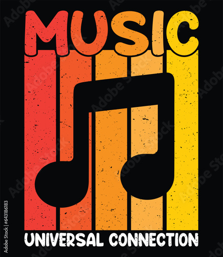 Retro Music T Shirt Design