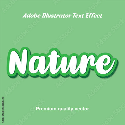 Typography Design. Nature