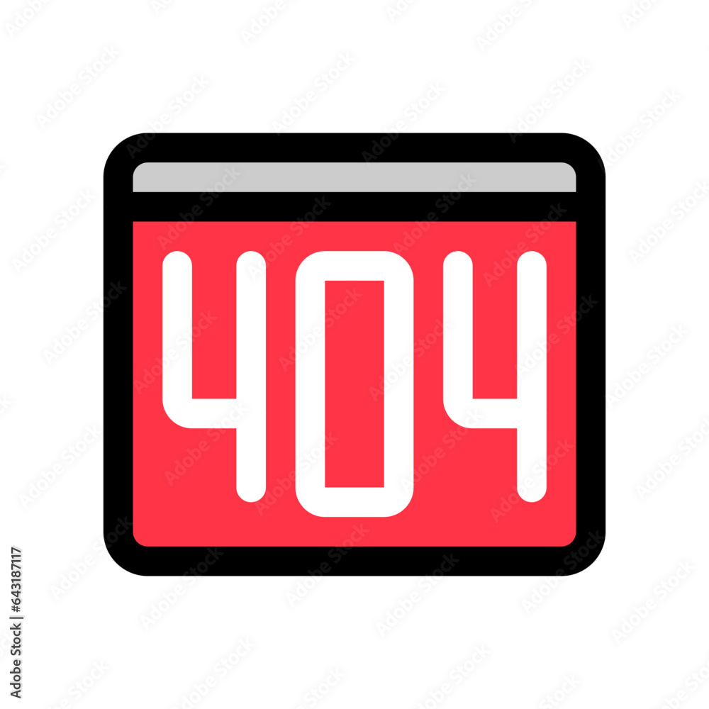 Editable 404 error, page not found vector icon. Part of a big icon set family. Perfect for web and app interfaces, presentations, infographics, etc Editable 404 error, page not found vector icon. Part of a big icon set family. Perfect for web and app interfaces, presentations, infographics, etc