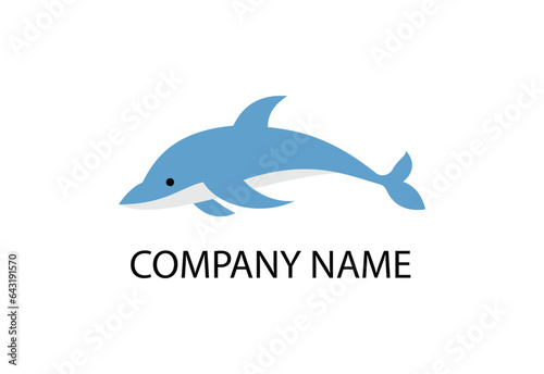 Dolphin fish animal silhouette. Good use for symbol  logo  mascot  web icon  sticker design 