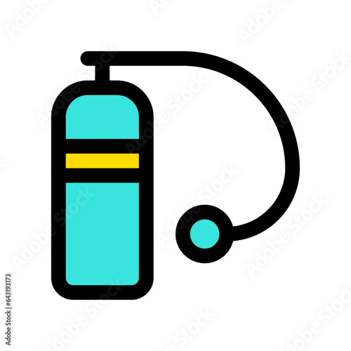 Editable oxygen tank vector icon. Part of a big icon set family. Perfect for web and app interfaces, presentations, infographics, etc