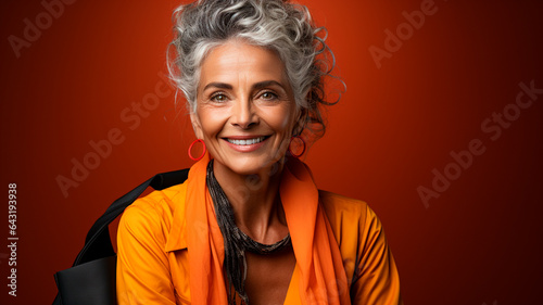 portrait of beautiful woman with shopping bags