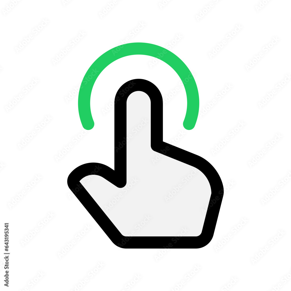 Editable one finger hold vector icon. Part of a big icon set family. Perfect for web and app interfaces, presentations, infographics, etc Editable one finger hold vector icon. Part of a big icon set family. Perfect for web and app interfaces, presentations, infographics, etc