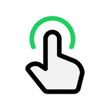 Editable one finger hold vector icon. Part of a big icon set family. Perfect for web and app interfaces, presentations, infographics, etc