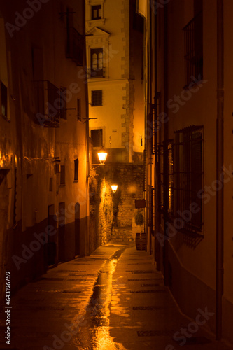 Calle de Cuenca por la noche
