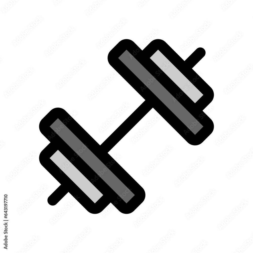 Editable dumbbell vector icon. Part of a big icon set family. Perfect for web and app interfaces, presentations, infographics, etc Editable dumbbell vector icon. Part of a big icon set family. Perfect for web and app interfaces, presentations, infographics, etc