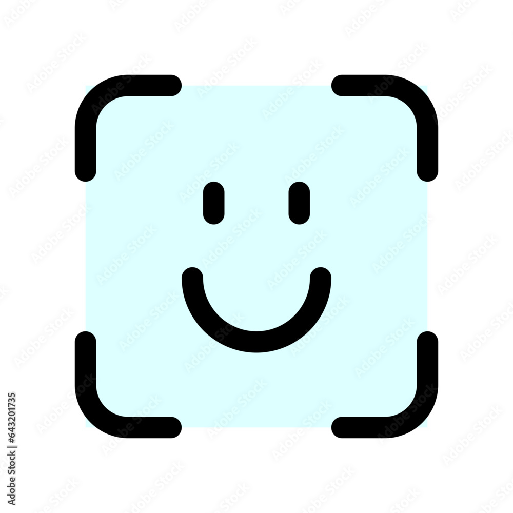 Editable face id, facial recognition vector icon. Part of a big icon set family. Perfect for web and app interfaces, presentations, infographics, etc Editable face id, facial recognition vector icon. Part of a big icon set family. Perfect for web and app interfaces, presentations, infographics, etc