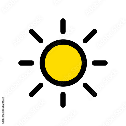 Editable vector sun sunlight icon. Part of a big icon set family. Perfect for web and app interfaces, presentations, infographics, etc