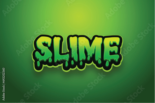 Editable slime Text effect modern theme style