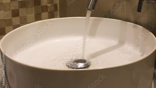 The faucet in the sink