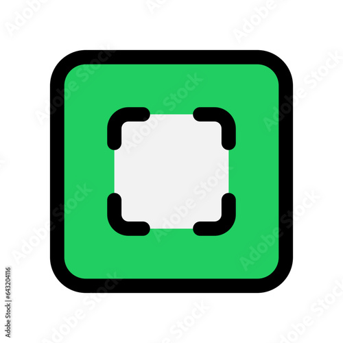 Editable vector scan select all icon. Part of a big icon set family. Perfect for web and app interfaces, presentations, infographics, etc