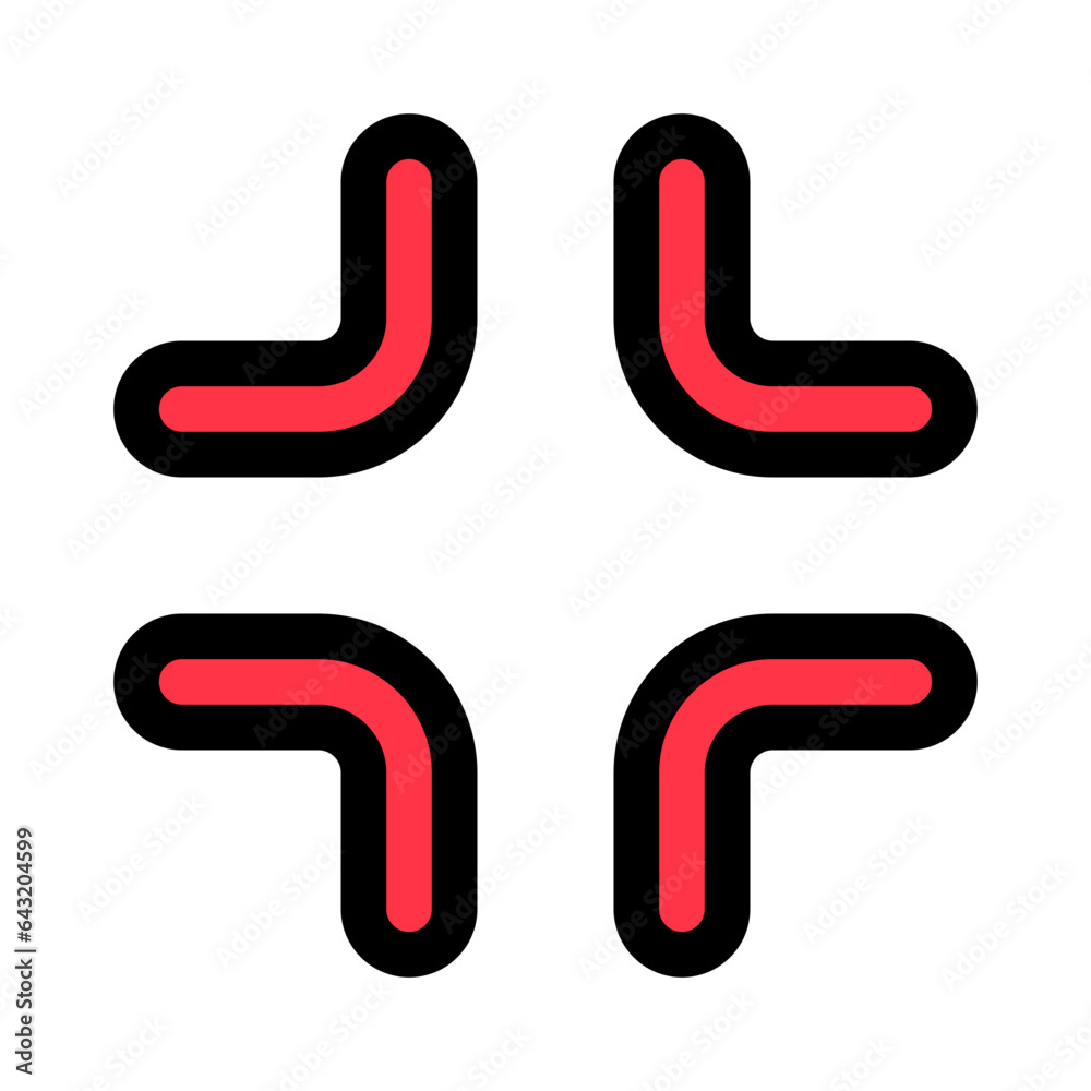 Editable vector exit fullscreen icon. Black, transparent white background. Part of a big icon set family. Perfect for web and app interfaces, presentations, infographics, etc Editable vector exit fullscreen icon. Black, transparent white background. Part of a big icon set family. Perfect for web and app interfaces, presentations, infographics, etc