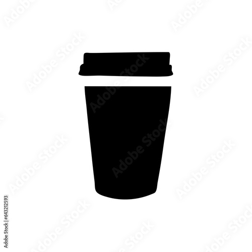 Coffee cup icon. Hot drink cup icons vector 