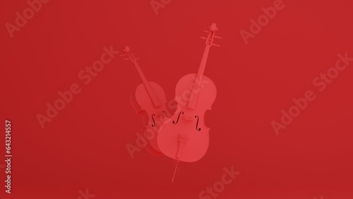 Foto Violin 3d illustration