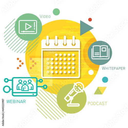 Event Planning Abstract Illustration