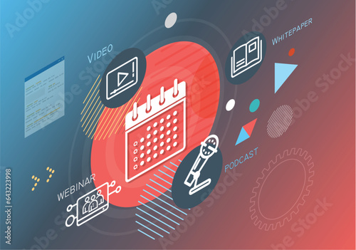 Event Planning Abstract Illustration