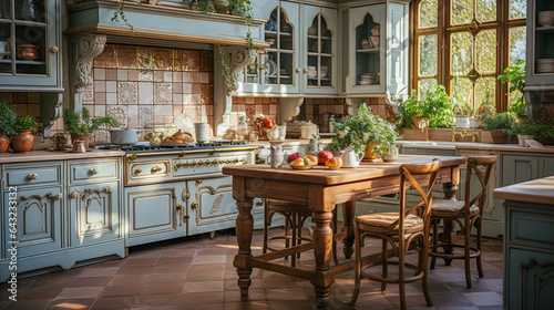 wnętrze kuchni w stylu klasycznym