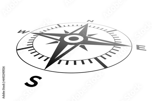 Wind rose. perspective view of compass. Vector illustration