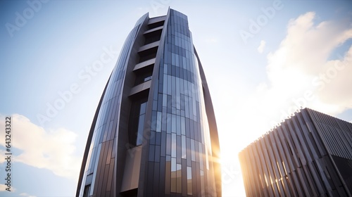 From below of entrance of o...