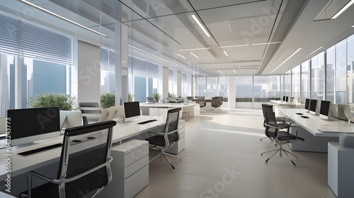 Interior of open space offi...