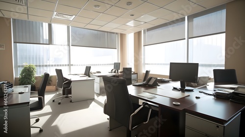 Interior of open space offi...