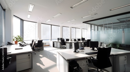 Interior of open space offi...