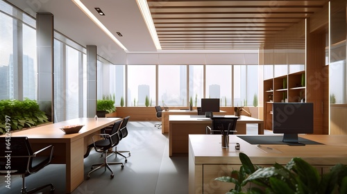 Interior of open space offi...