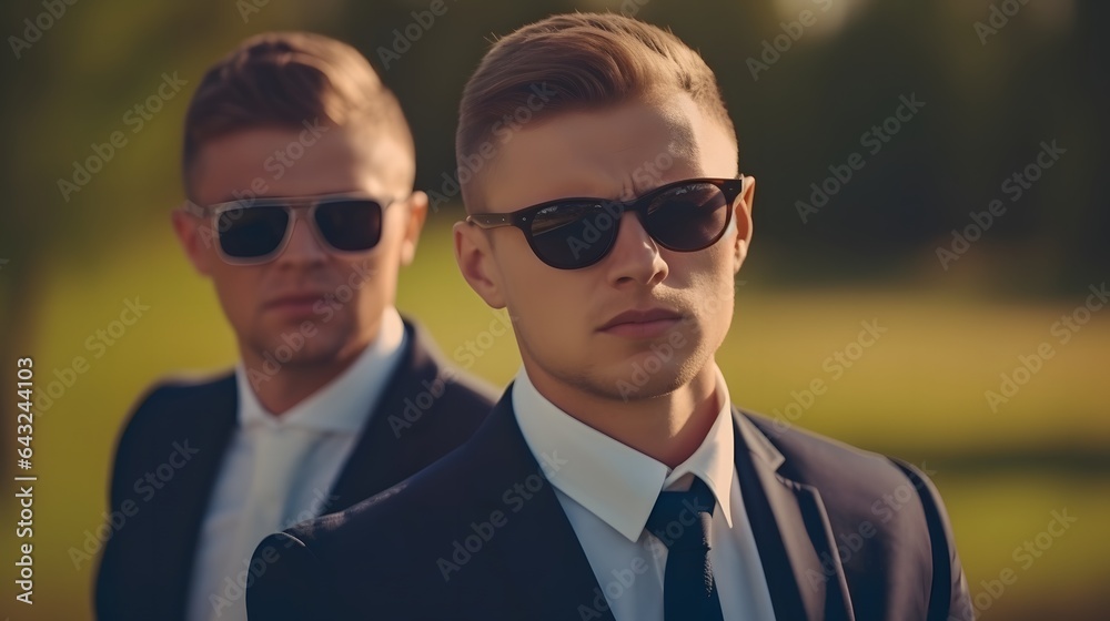 Two businessmen, partners and rivals Two businessmen, partners and rivals