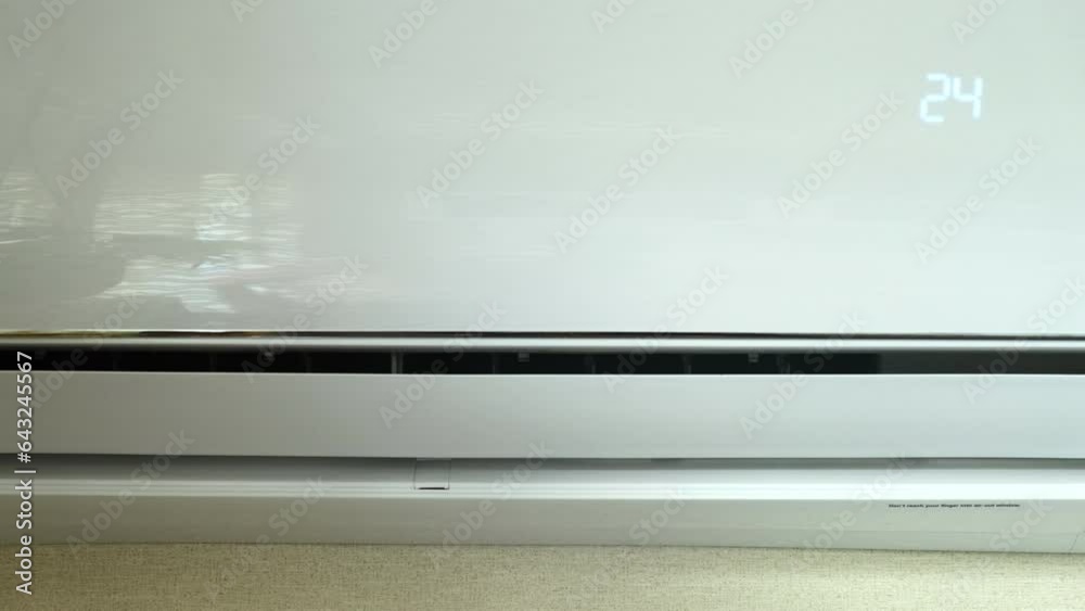 Air conditioner climate control equipment maintains a comfortable condition in the office all year round.