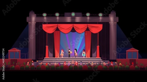 Concert crowd inside a larg...