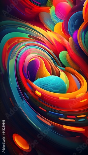 Bright colorful abstract ba...