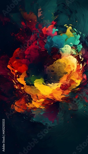 Bright colorful abstract ba...