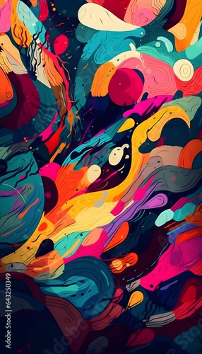 Bright colorful abstract ba...
