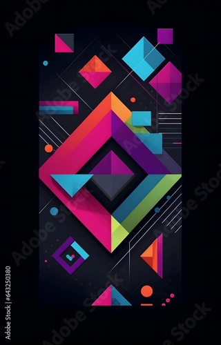 Bright colorful abstract ba...