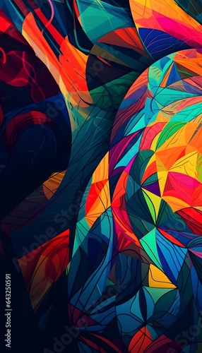 Bright colorful abstract ba...