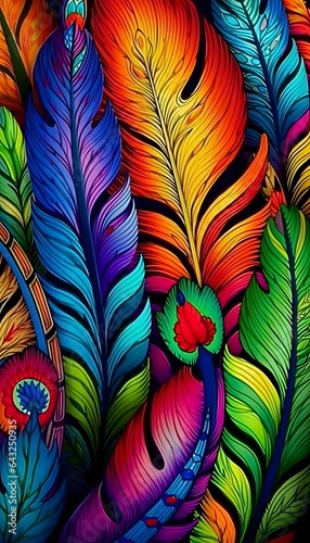 Bright colorful abstract ba...