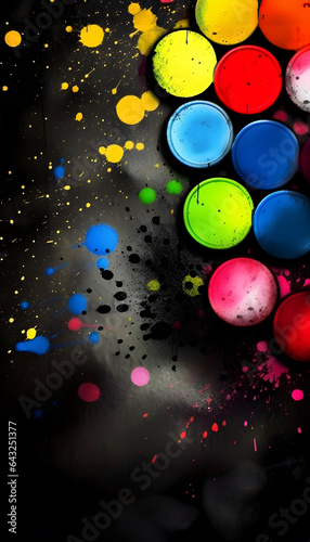 Bright colorful abstract ba...