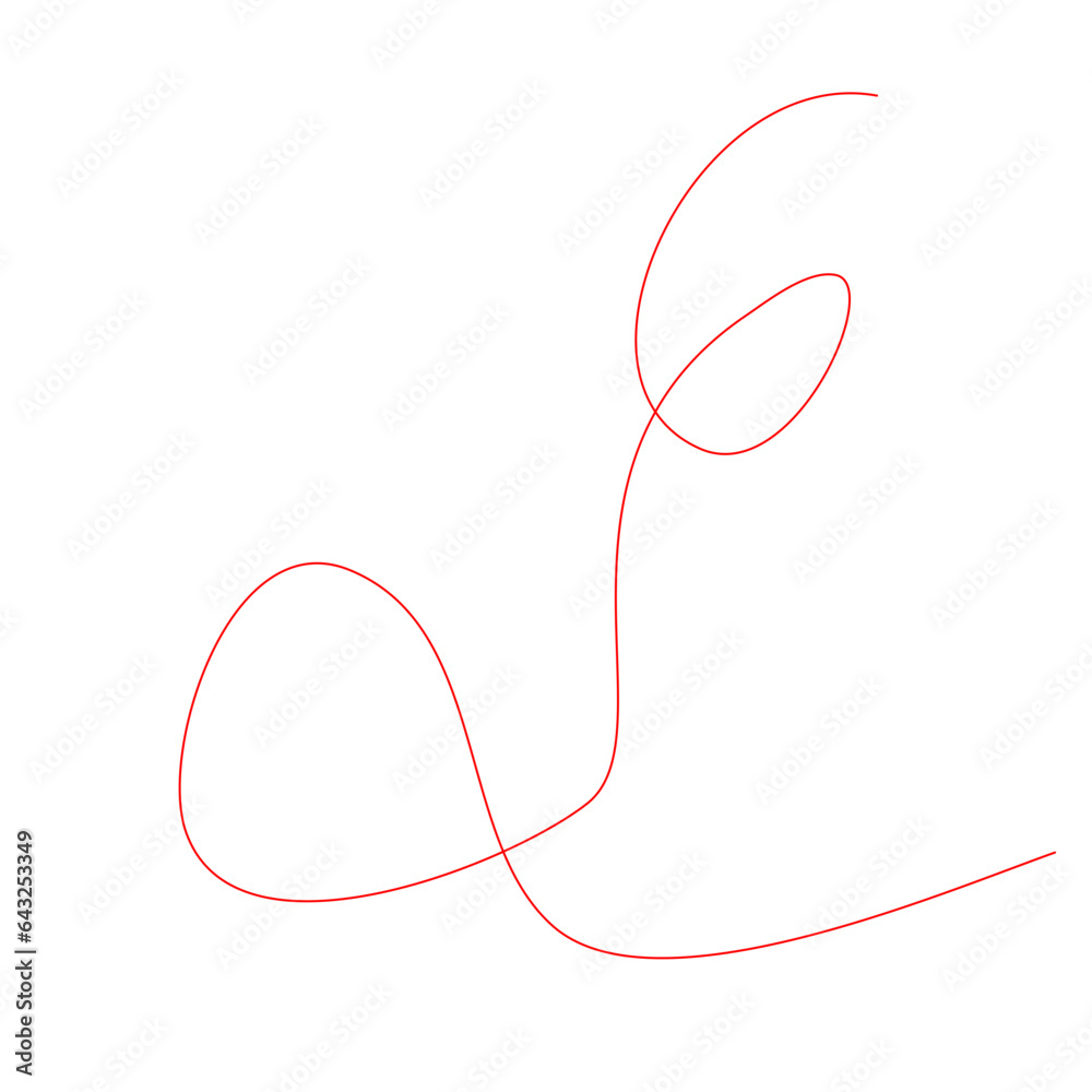 Red Thread Vector