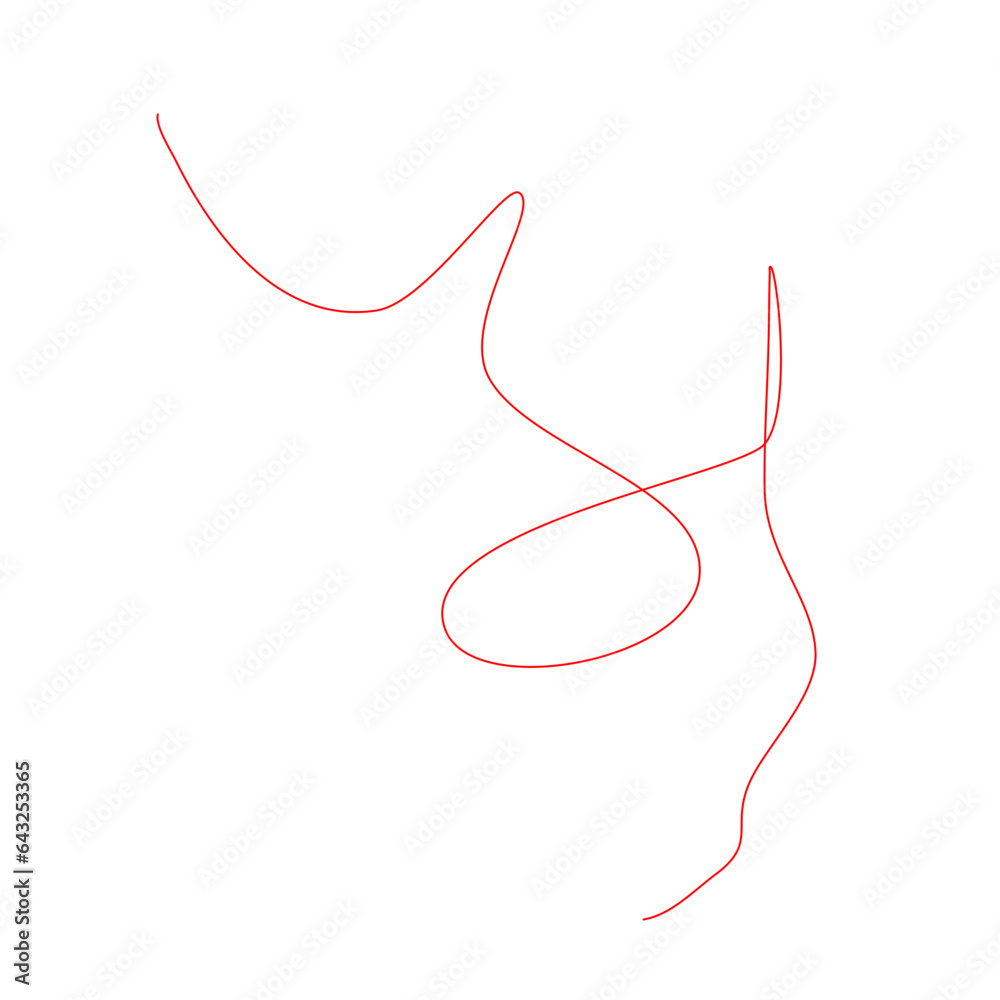 Red Thread Vector Red Thread Vector