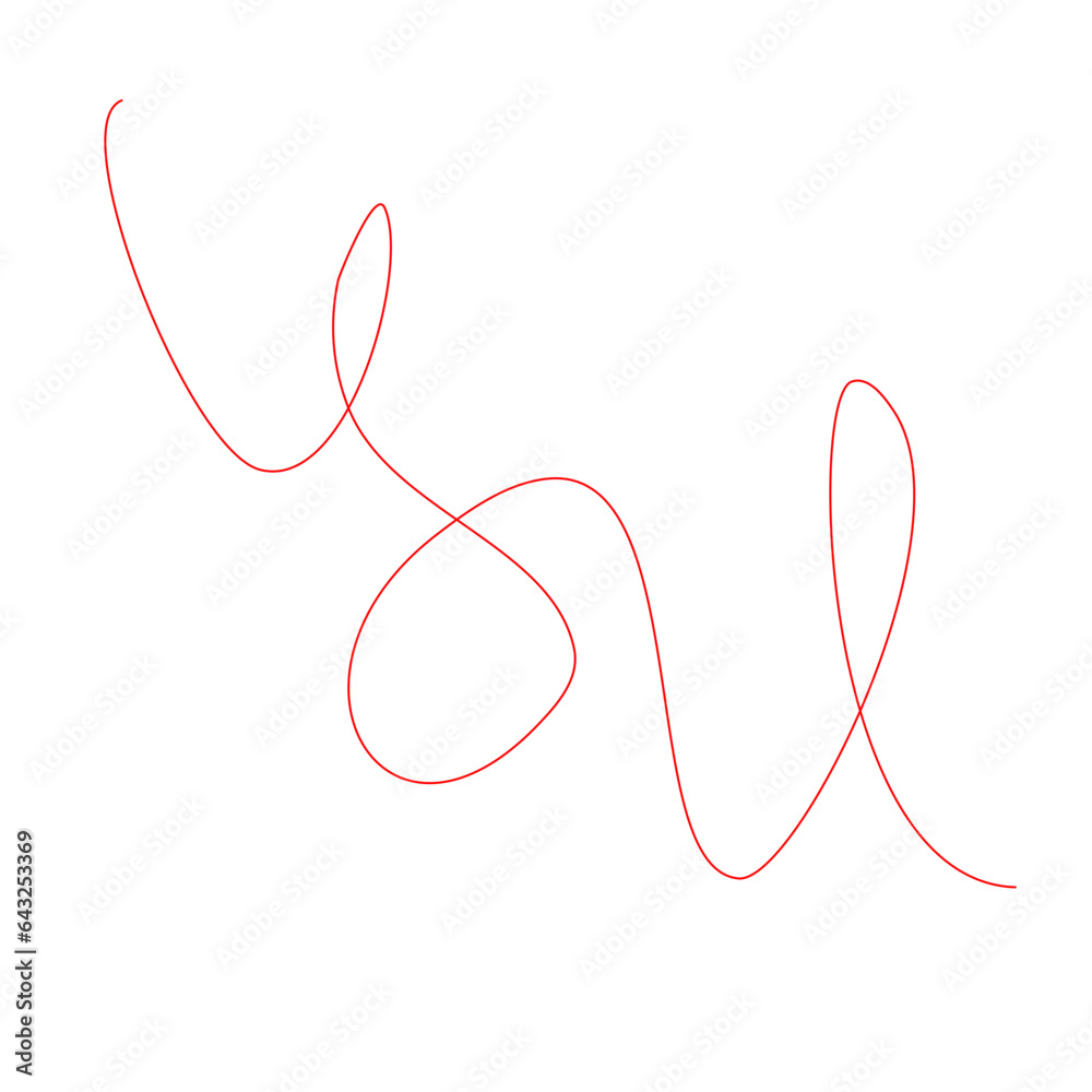 Red Thread Vector Red Thread Vector