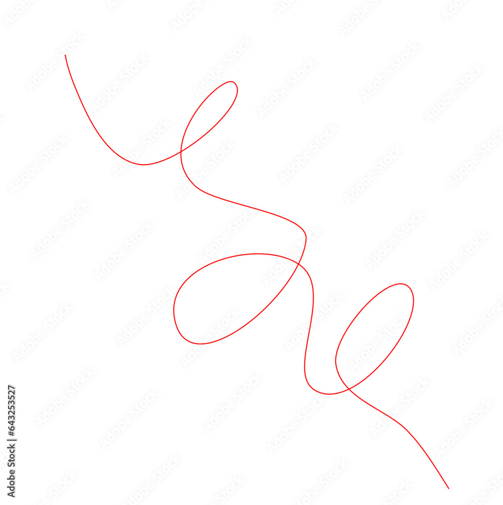Red Thread Vector Red Thread Vector