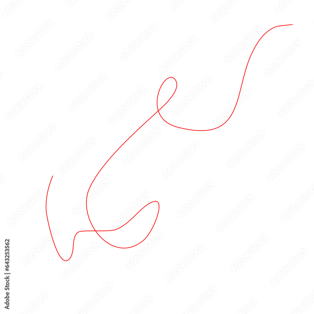 Red Thread Vector Red Thread Vector