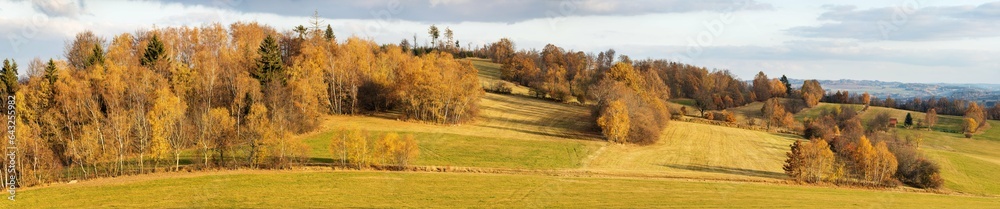 autumn scenery from Bohemian and Moravian highland autumn scenery from Bohemian and Moravian highland